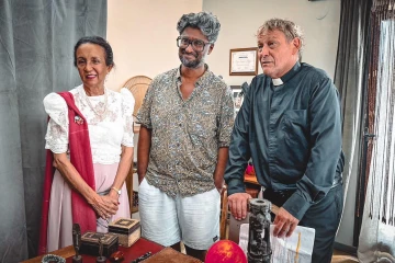 Région Réunion : Huguette Bello à Saint-Paul sur le tournage de la série "En Boucle"