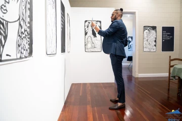vernissage de l’exposition Zièt dann fénoir