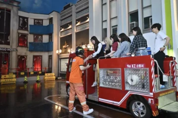 KidZania, à Séoul, le 28 juin 2024. ( AFP / JUNG YEON-JE )