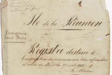  Les registres nominatifs de personnes en esclavage dans les anciennes colonies françaises reconnus comme "Mémoire du monde"