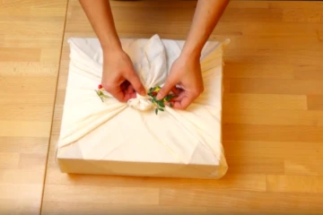 Furoshiki, emballer cadeaux, Noël, technique japonaise, tissu, TCO