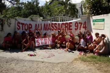 Sit-in des mamans devant la réserve marine