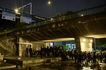 Opération d'évacuation de migrants le 7 novembre 2019 dans le nord-est parisien
