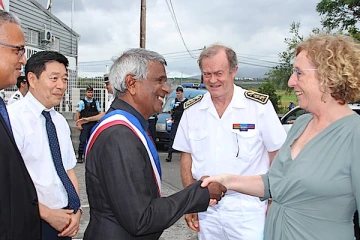 Visite de la ministre à la MIO de Saint-Paul