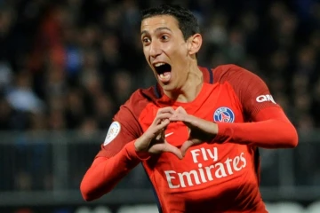 Angrl Di Maria auteur d'un doublé face à Angers, le 14 avril 2017 au stade Raymond Kopa