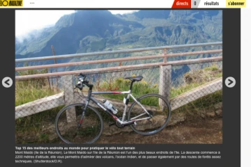 Le Maïdo, dans le top 15 des meilleurs endroits au monde pour pratiquer le VTT