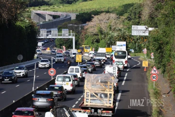 embouteillages vers l'Est , niveau convenance sainte-marie 