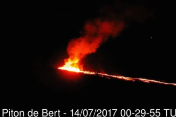 Piton de la fournaise éruption 14 juillet 2017 