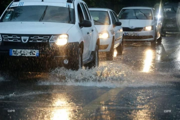 pluie route du littoral 