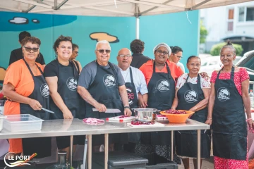 Le Port : "4 épices, Resto La Kour" art et gastronomie en pied d’immeubles