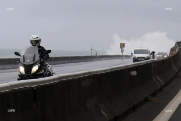Eliakim la houle sur la route du Littoral cahntier de la NRL