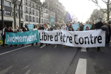 "Marche pour la vie", contre l'avortement, le 25 janvier 2015 à Paris