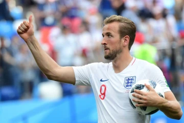 L'attaquant de l'Angleterre Harry Kane buteur lors du match face au Panama le 24 juin 2018 lors du Mondial en Russie
