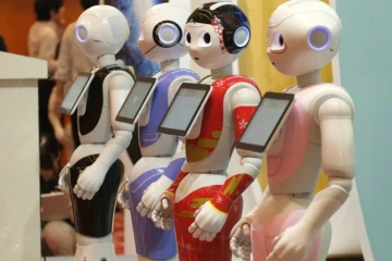 Le robot humanoïde "Pepper" développé par le japonais Softbank
