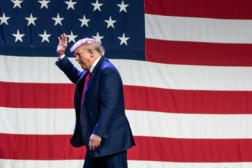 Donald Trump dans l'Iowa le 28 juillet 2023