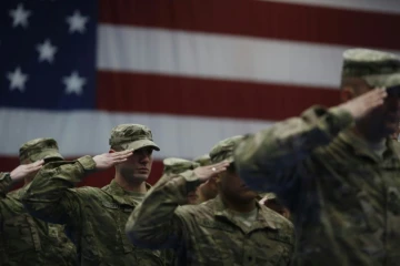 Des soldats américains de retour à Fort Knox après leur départ d'Afghanistan, le 27 février 2014