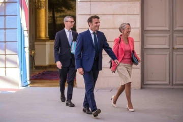 Le président Emmanuel Macron et la Première ministre Elisabeth Borne à l'Elysée le 4 juillet 2022