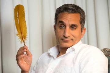 Le comédien égyptien Bassem Youssef le 6 avril 2017 à Los Angeles