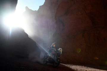 Le motard australien Toby Price (KTM) lors de la 3e étape du Dakar  entre San Miguel de Tucuman et San Salvador de Jujuy, le 4 janvier 2017