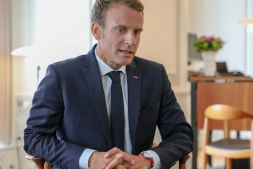 Le président Emmanuel Macron à Copenhague au Danemark, le 28 août 2018