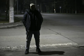 Le soldat ukrainien Volodya lors d'une interview avec l'AFP à Kramatorsk, dans la région de Donetsk, le 13 janvier 2025 en Ukraine