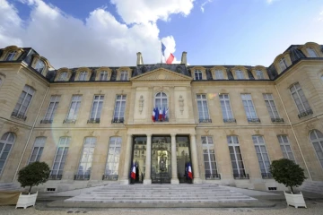 Le palais de l'Elysée à Paris où Emmanuel Macron est de nouveau investi président 