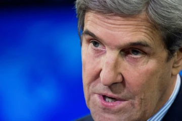 John Kerry au Département d'Etat à  Washington le 15 décembre 2016