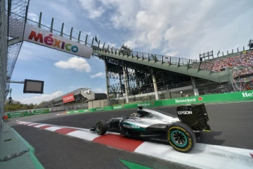 Le Britannique Lewis Hamilton lors du GP du Mexique, le 30 octobre 2016 à Mexico