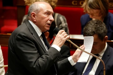 Le ministre de l'Intérieur Gérard Collomb à l'Assemblée nationale, le 11 avril 2018 à Paris