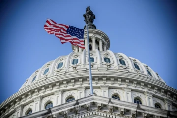Le dôme du Capitole, siège du Congrès américain, à Washington le 29 décembre 2020