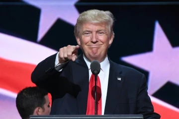 Le candidat Républicain Donald Trump s'exprime le 21 juillet 2016 à Cleveland 