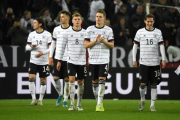 Les Allemands qualifiés pour l'Euro-2020 après leur succès face au Bélarus, le 16 novembre 2019 à Mönchengladbach
