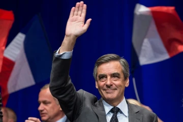 François Fillon lors d'une réunion de campagne à Lille le 9 novembre 2016