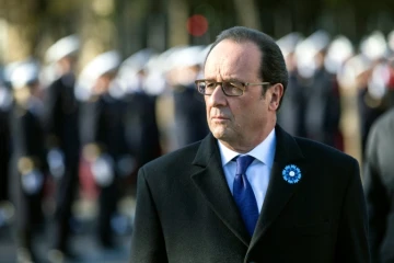 Le président François Hollande lors de la commémoration de l'armistice le 11 novembre 2016 à Paris