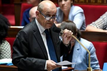 Le ministre des Affaires Etrangères français Jean-Yves Le Drian à Paris le 2 juillet 2019