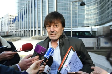 Le ministre de la Transition écologique Nicolas Hulot le 30 janvier 2018 à Bruxelles