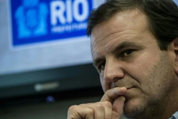Le maire de Rio Eduardo Paes donne un interview à l'AFP, le 7 juillet 2016 à Rio de Janeiro