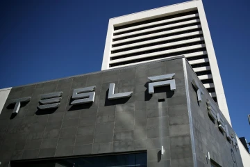 Un concessionnaire Tesla, le 22 février 2017, à Los Angeles