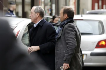 Claude Guéant à son arrivée au pôle financier du tribunal de grande instance le 7 mars 2015 à de Paris