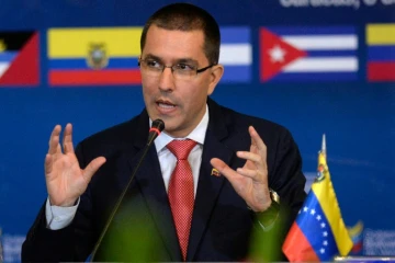 Le ministre vénézuélien des Affaires étrangères Jorge Arreaza, le 8 août 2017 à Caracas