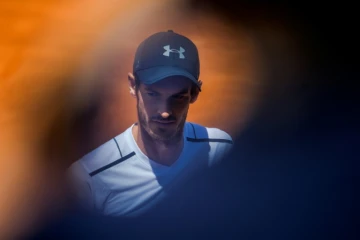 Andy Murray, le 29 avril 2017 à Barcelone lors de  sa défaite face à l'Autrichien Dominic Thiem