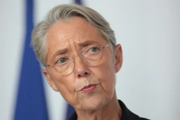 La Première ministre Elisabeth Borne le 25 juillet 2023 au Havre 