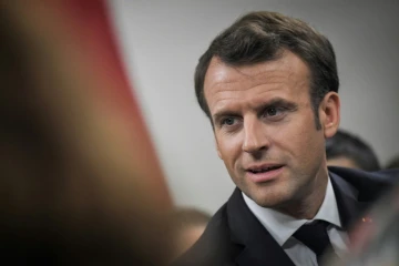 Emmanuel Macron lors d'un grand débat à Beaupréau-en-Mauges, dans le Maine-et-Loire, le 28 mars 2019