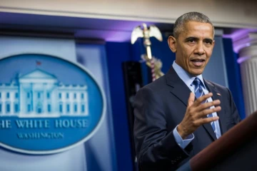 Le président américain Barack Obama à Washington, le 16 décembre 2016