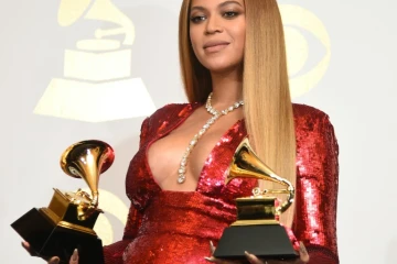 La diva pop Beyoncé, le 12 février 2017 à Los Angeles après la cérémonie des Grammy music Awards