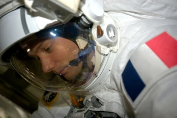 Photo de Thomas Pesquet à la station spatiale internationale, fournie par l'Agence spatiale européenne (ESA) et la NASA le 25 mars 2017