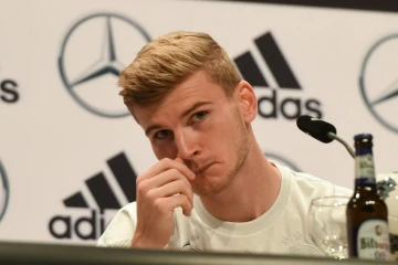 L'Allemand Timo Werner en conférence de presse, le 25 juin 2018 à Vatutinki