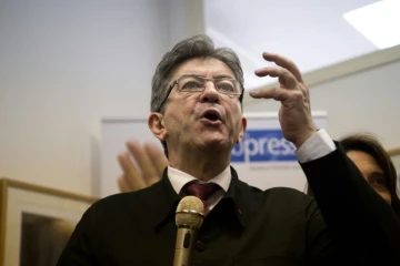 Le leader de la France insoumise Jean-Luc Mélenchon, le 11 mai 2017 à Marseille