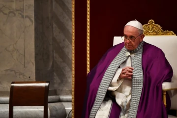 Le pape François à la basilique Saint-Pierre, le 29 mars 2019 au Vatican