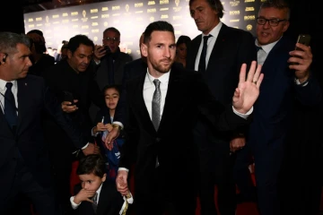 Lionel Messi à son arrivée pour le Ballon d'Or 2019 à Paris, le 2 décembre 2019